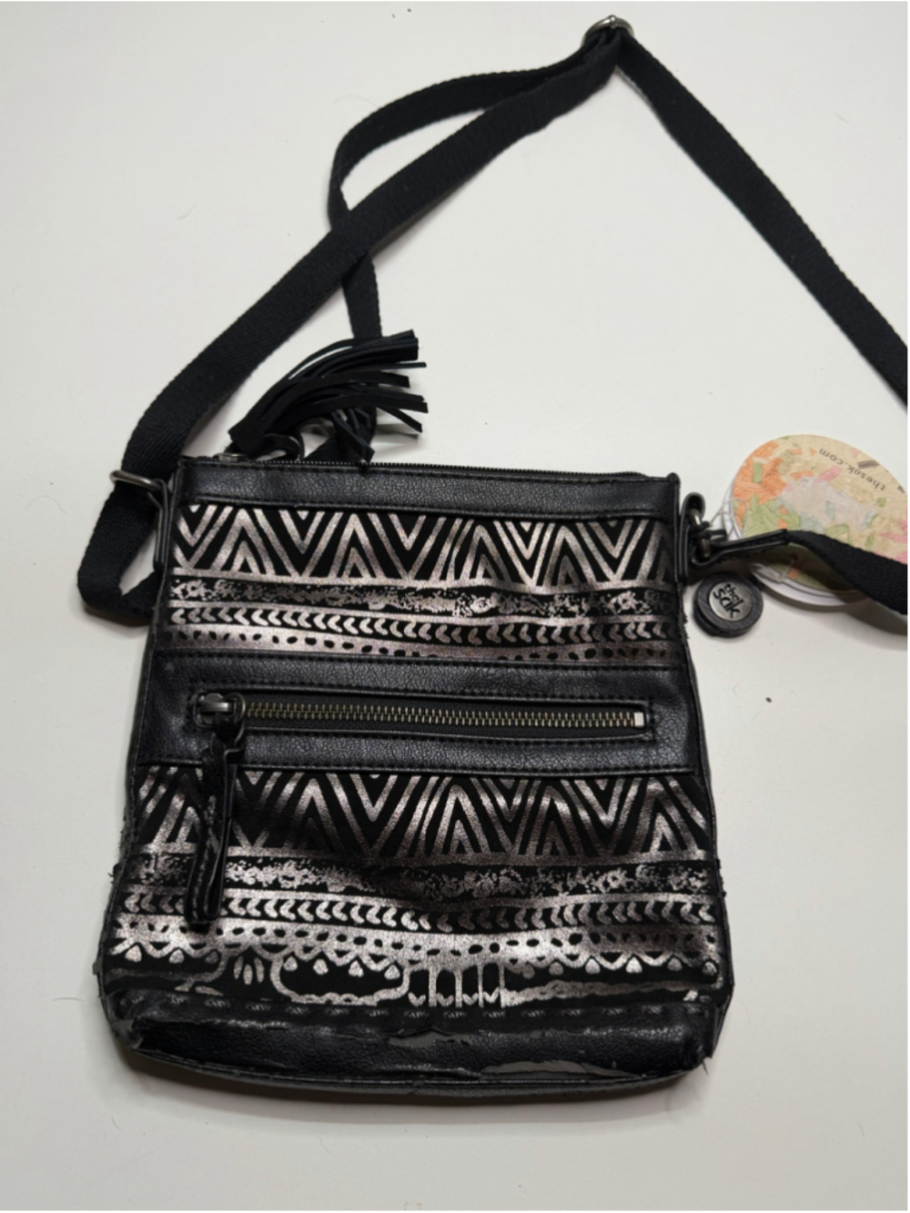 Women's The Sak Crossbody Bag One Size Black Silver